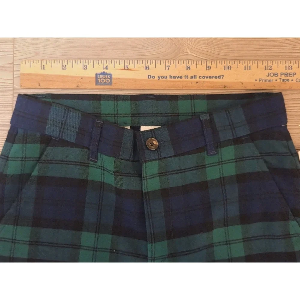 Gymboree Boys Dress Pants Tartan Plaid Blue Green Size 12 Kids NWT
